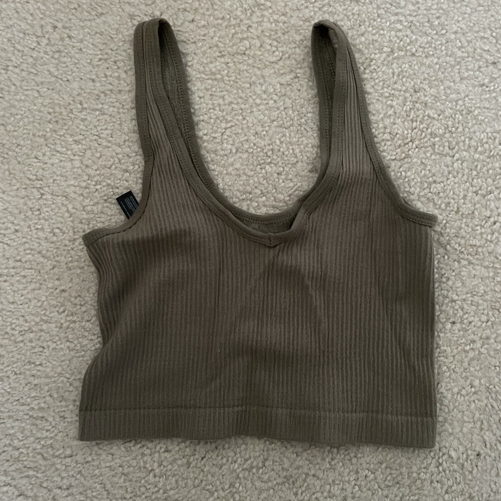 Olive Urban Outfitters Tank Top